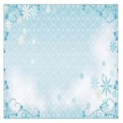 Flower Blue Polka Plaid Sexy Star Love Heart Large Satin Scarf (Square)