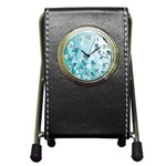 Flower Blue River Star Sunflower Pen Holder Desk Clocks Front