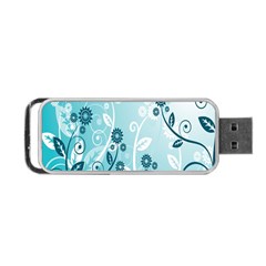 Flower Blue River Star Sunflower Portable USB Flash (One Side)