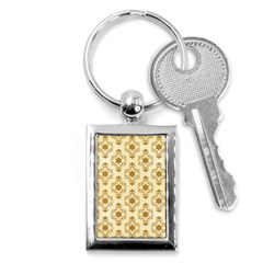 Flower Brown Star Rose Key Chains (rectangle) 