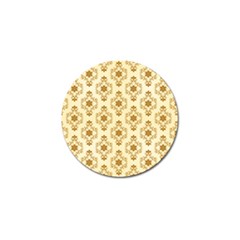 Flower Brown Star Rose Golf Ball Marker (4 Pack)