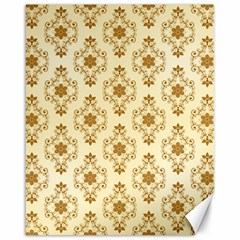 Flower Brown Star Rose Canvas 16  X 20   by Mariart