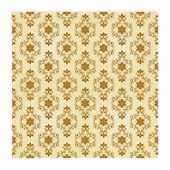 Flower Brown Star Rose Medium Glasses Cloth (2-side) by Mariart