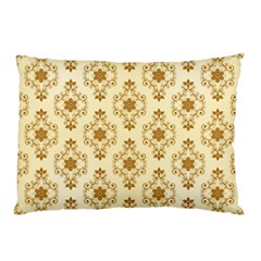 Flower Brown Star Rose Pillow Case by Mariart