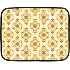 Flower Brown Star Rose Fleece Blanket (mini)