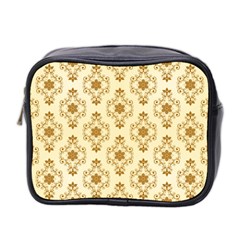 Flower Brown Star Rose Mini Toiletries Bag 2-side