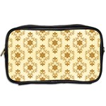 Flower Brown Star Rose Toiletries Bags 2-Side Back