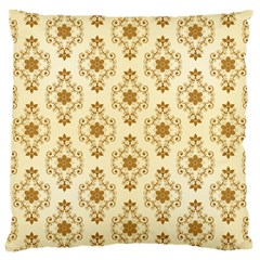 Flower Brown Star Rose Large Cushion Case (one Side) by Mariart