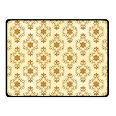 Flower Brown Star Rose Double Sided Fleece Blanket (small) 