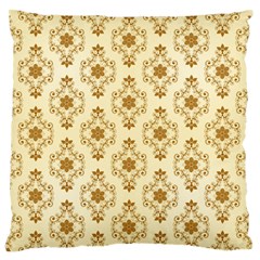 Flower Brown Star Rose Large Flano Cushion Case (two Sides) by Mariart