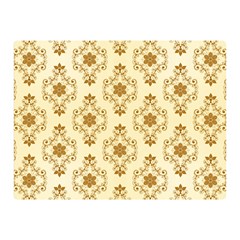 Flower Brown Star Rose Double Sided Flano Blanket (mini)  by Mariart