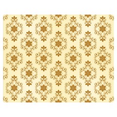 Flower Brown Star Rose Double Sided Flano Blanket (medium) 