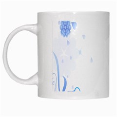 Flower Blue Sunflower Star Sexy White Mugs by Mariart