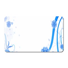 Flower Blue Sunflower Star Sexy Magnet (rectangular)