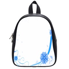 Flower Blue Sunflower Star Sexy School Bag (small) by Mariart