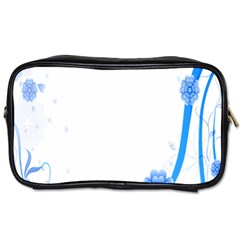 Flower Blue Sunflower Star Sexy Toiletries Bags by Mariart