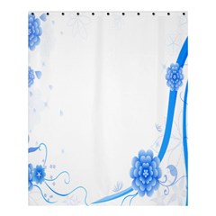 Flower Blue Sunflower Star Sexy Shower Curtain 60  X 72  (medium)  by Mariart