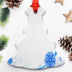 Flower Blue Sunflower Star Sexy Ornament (christmas Tree)  by Mariart