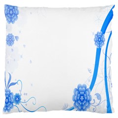 Flower Blue Sunflower Star Sexy Large Cushion Case (one Side)