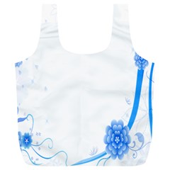 Flower Blue Sunflower Star Sexy Full Print Recycle Bags (l)  by Mariart