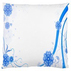 Flower Blue Sunflower Star Sexy Standard Flano Cushion Case (one Side) by Mariart