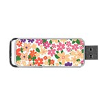 Flower Floral Rainbow Rose Portable USB Flash (Two Sides) Front