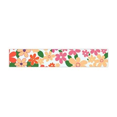 Flower Floral Rainbow Rose Flano Scarf (Mini)