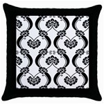 Flower Floral Black Sexy Star Black Throw Pillow Case (Black) Front