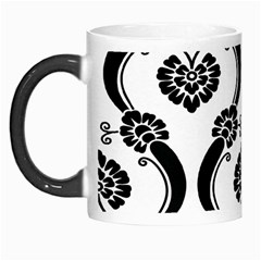 Flower Floral Black Sexy Star Black Morph Mugs