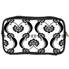 Flower Floral Black Sexy Star Black Toiletries Bags