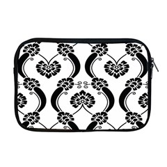 Flower Floral Black Sexy Star Black Apple Macbook Pro 17  Zipper Case