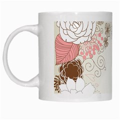 Flower Floral Rose Sunflower Star Sexy Pink White Mugs by Mariart