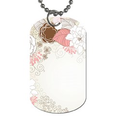 Flower Floral Rose Sunflower Star Sexy Pink Dog Tag (one Side)