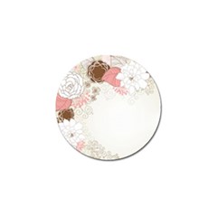 Flower Floral Rose Sunflower Star Sexy Pink Golf Ball Marker