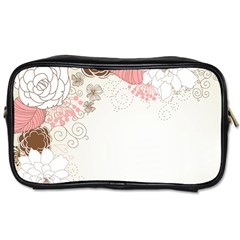 Flower Floral Rose Sunflower Star Sexy Pink Toiletries Bags 2-side