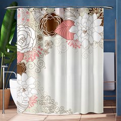 Flower Floral Rose Sunflower Star Sexy Pink Shower Curtain 60  X 72  (medium)  by Mariart