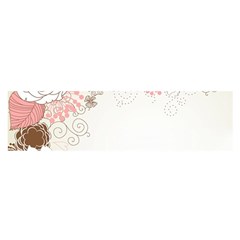 Flower Floral Rose Sunflower Star Sexy Pink Satin Scarf (oblong)