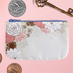 Flower Floral Rose Sunflower Star Sexy Pink Large Coin Purse