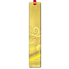 Flower Floral Yellow Sunflower Star Leaf Line Gold Large Book Marks