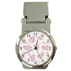 Flower Floral Sunflower Rose Purple Red Star Money Clip Watches