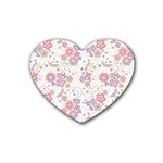 Flower Floral Sunflower Rose Purple Red Star Heart Coaster (4 pack)  Front