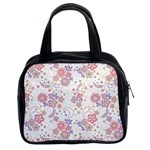 Flower Floral Sunflower Rose Purple Red Star Classic Handbags (2 Sides) Front