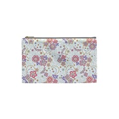 Flower Floral Sunflower Rose Purple Red Star Cosmetic Bag (small)  by Mariart