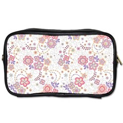 Flower Floral Sunflower Rose Purple Red Star Toiletries Bags by Mariart