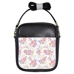 Flower Floral Sunflower Rose Purple Red Star Girls Sling Bags by Mariart