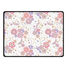 Flower Floral Sunflower Rose Purple Red Star Fleece Blanket (small) by Mariart