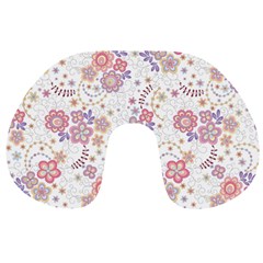 Flower Floral Sunflower Rose Purple Red Star Travel Neck Pillows by Mariart