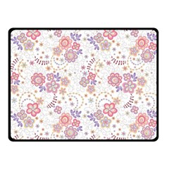 Flower Floral Sunflower Rose Purple Red Star Double Sided Fleece Blanket (small)  by Mariart