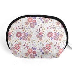 Flower Floral Sunflower Rose Purple Red Star Accessory Pouches (medium) 