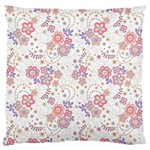 Flower Floral Sunflower Rose Purple Red Star Large Flano Cushion Case (Two Sides) Front